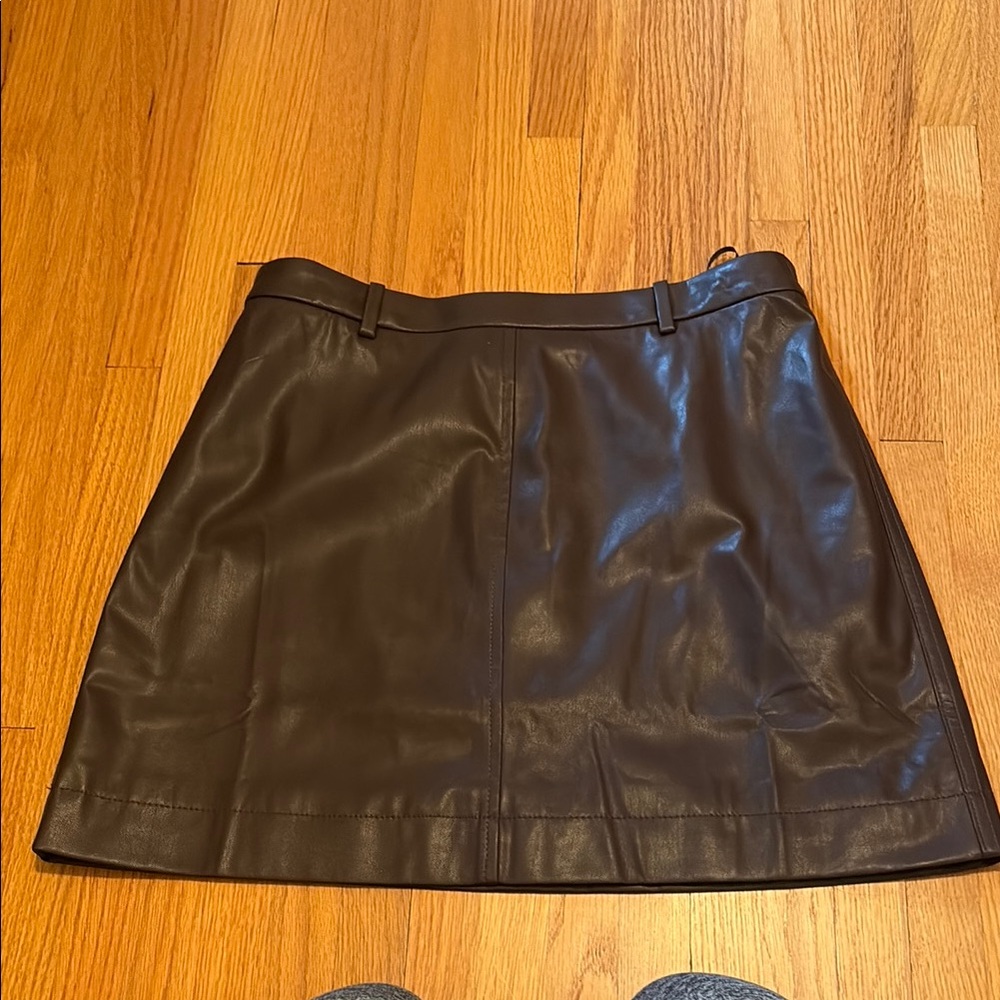 J. Crew faux leather skirt